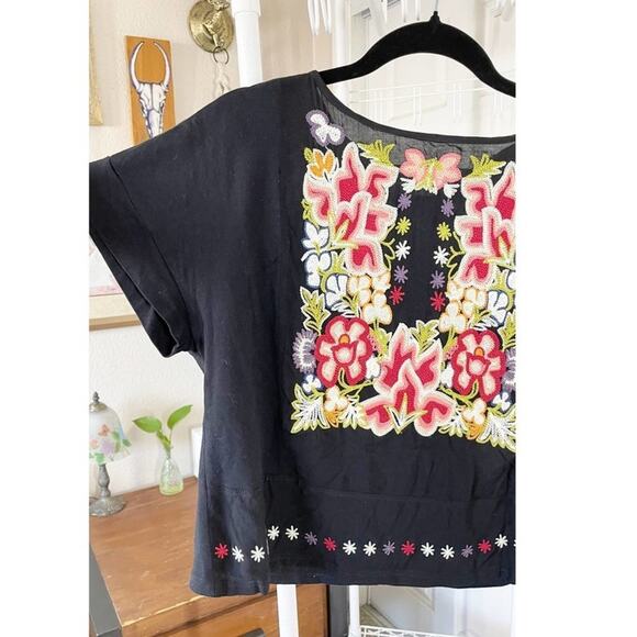 Tiny for Anthropologie Floral Embroidery Top Size Small - Picture 8 of 10